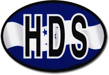Honduras Wavy Oval Decal