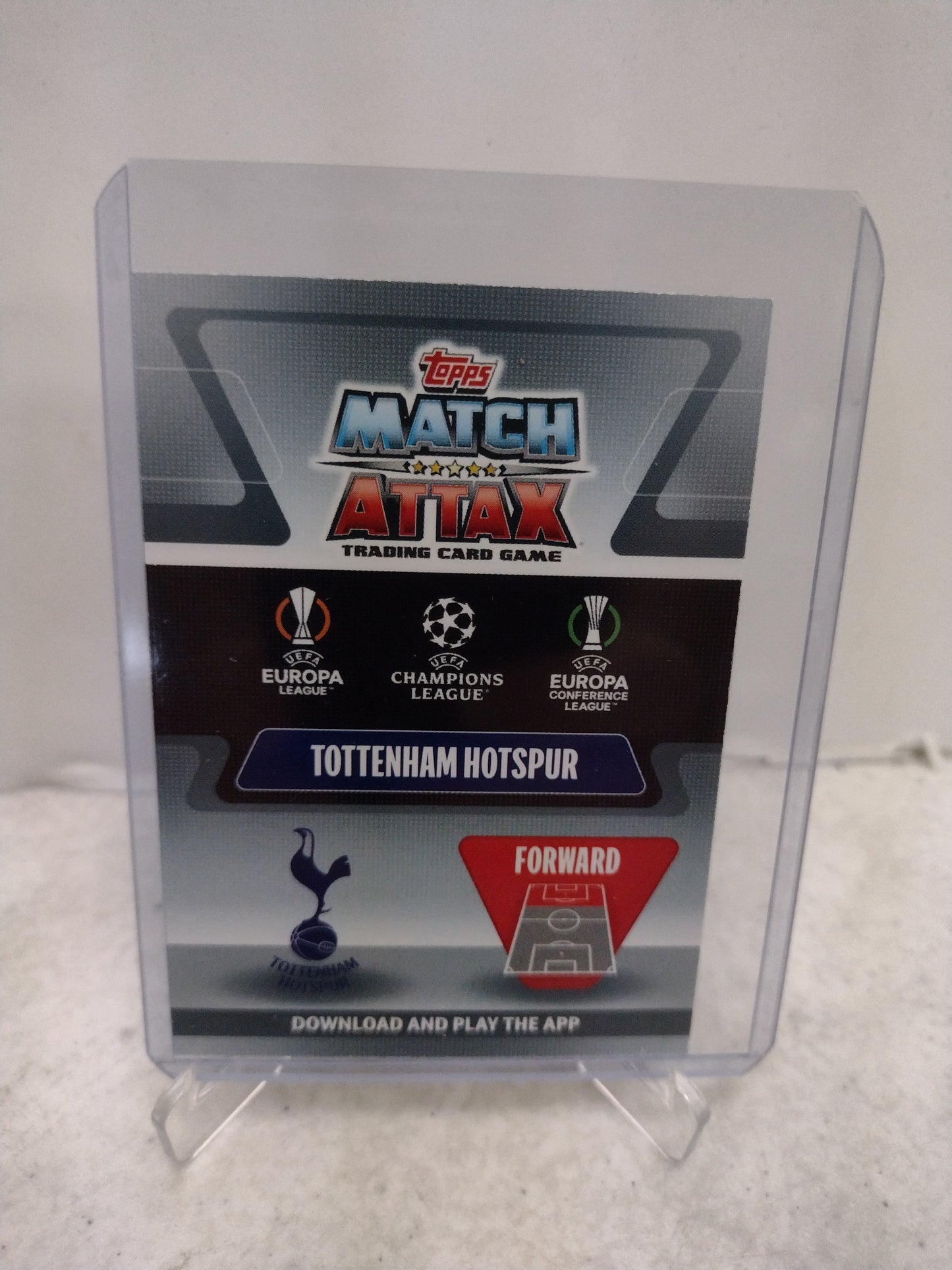 Harry Kane Tottenham Hotspur Goal Machine Europa League 21/22 Single Card with Protective Case