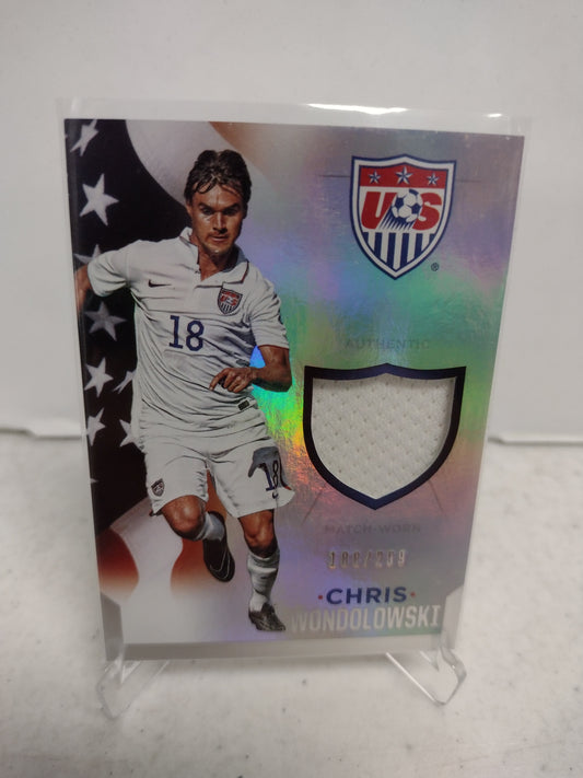 Chris Wondolowski 2015 Panini US National Team Match Worn Card 188/299