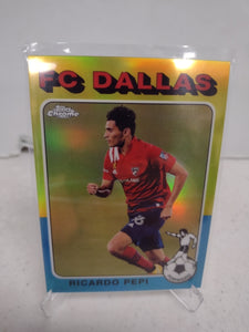 Ricardo Pepi FC Dallas Topps Chrome 2021 MLS Throwback Card