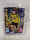 Giovanni Reyna Borussia Dortmund Topps Champions League 21/22 MOTM Single Card with Protective Case