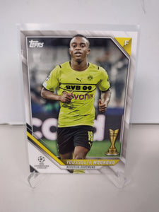 Youssoufa Moukoko Borussia Dortmund Topps Champions League 2021-22 Card #129