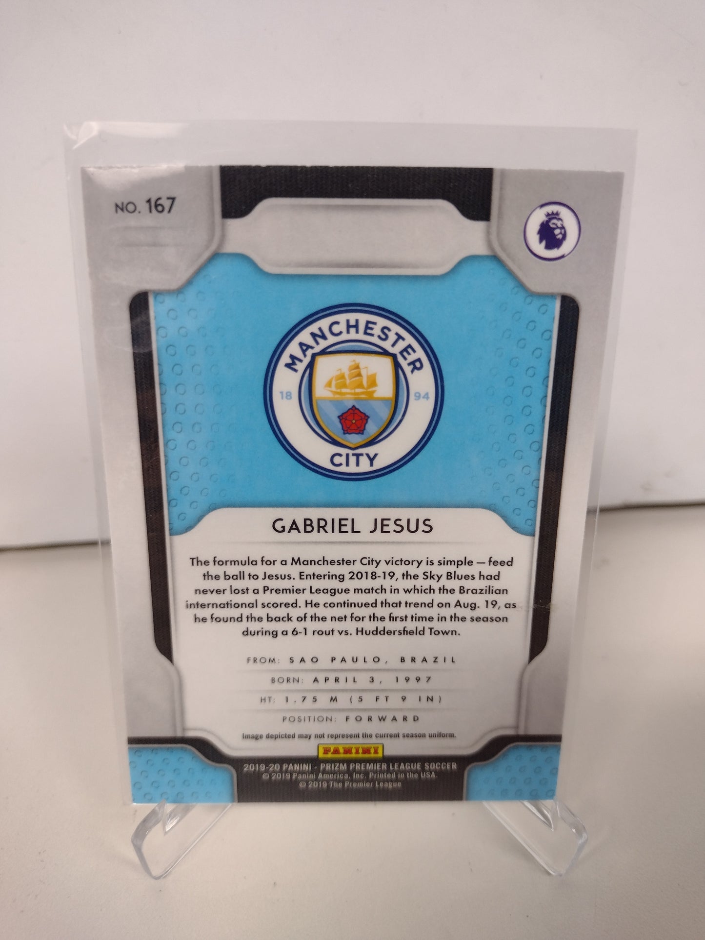 Gabriel Jesus Manchester City Panini Prizm Premier League 2019-20