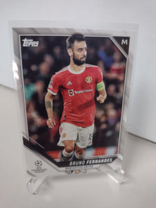 Bruno Fernandes Manchester United Topps Champions League 2021-22