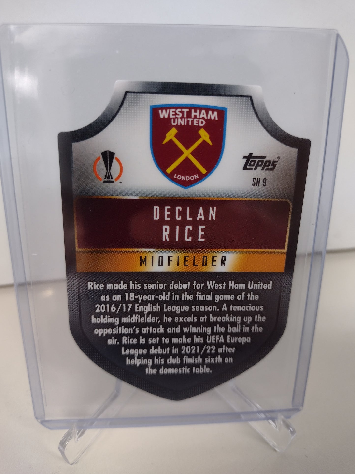 Declan Rice West Ham Pro Elite Insert Topps Match Attax 2021-22 Champions League