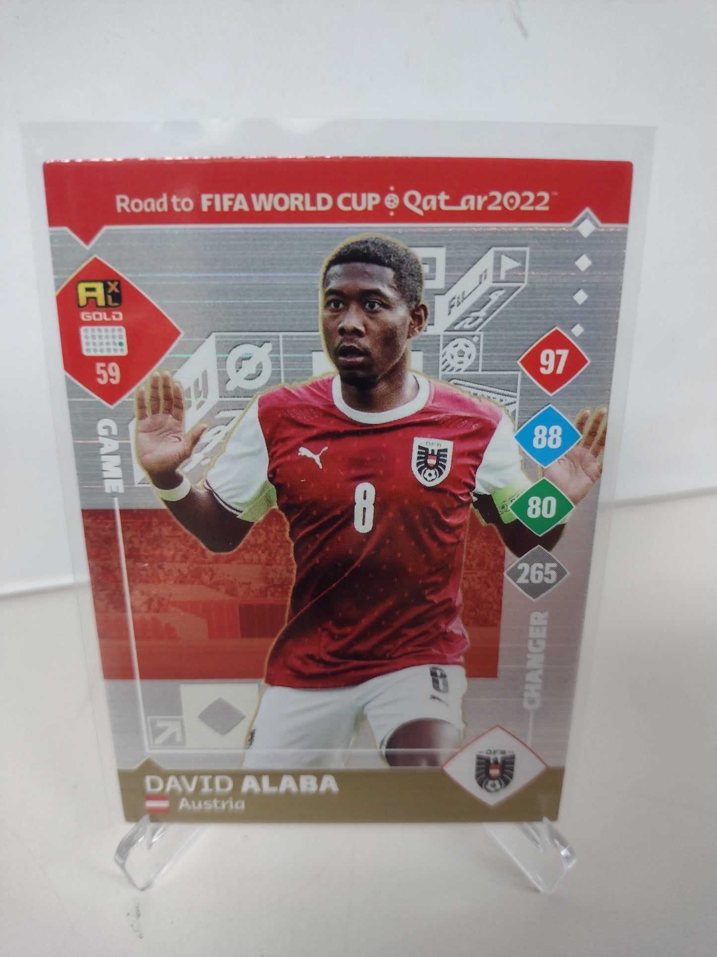 David Alaba Austria Game Changer Panini Adrenalyn FIFA RTWC Qatar 2022