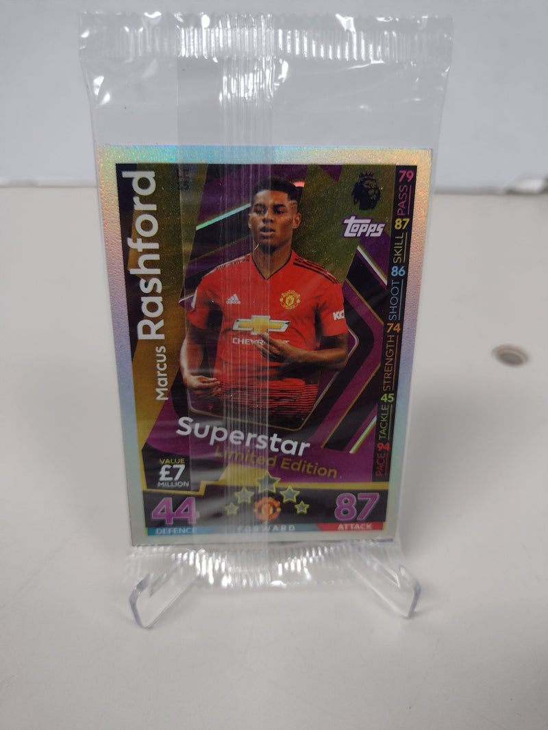 Load image into Gallery viewer, Heung-Min Son &amp; Marcus Rashford pack Topps Match Attax Superstar LE pack 2018-19
