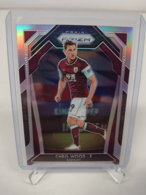 Chris Wood Burnely Panini Prizm Silver Premier League 2020-21 Card #58