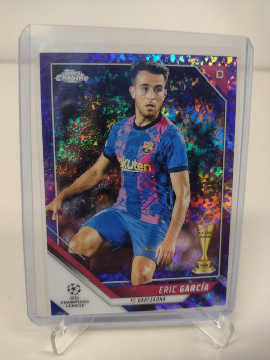 Eric Garcia FC Barcelona Rookie Purple Refractor #/250 Topps Chrome UEFA 2022
