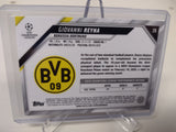 Giovanni Reyna Borussia Dortmund Speckle Refractor Topps Chrome UEFA 2022