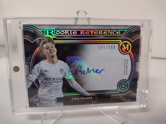 2021-22 TOPPS MUSEUM UEFA RC COLE PALMER ROOKIE REVERENCE AUTOGRAPH /299