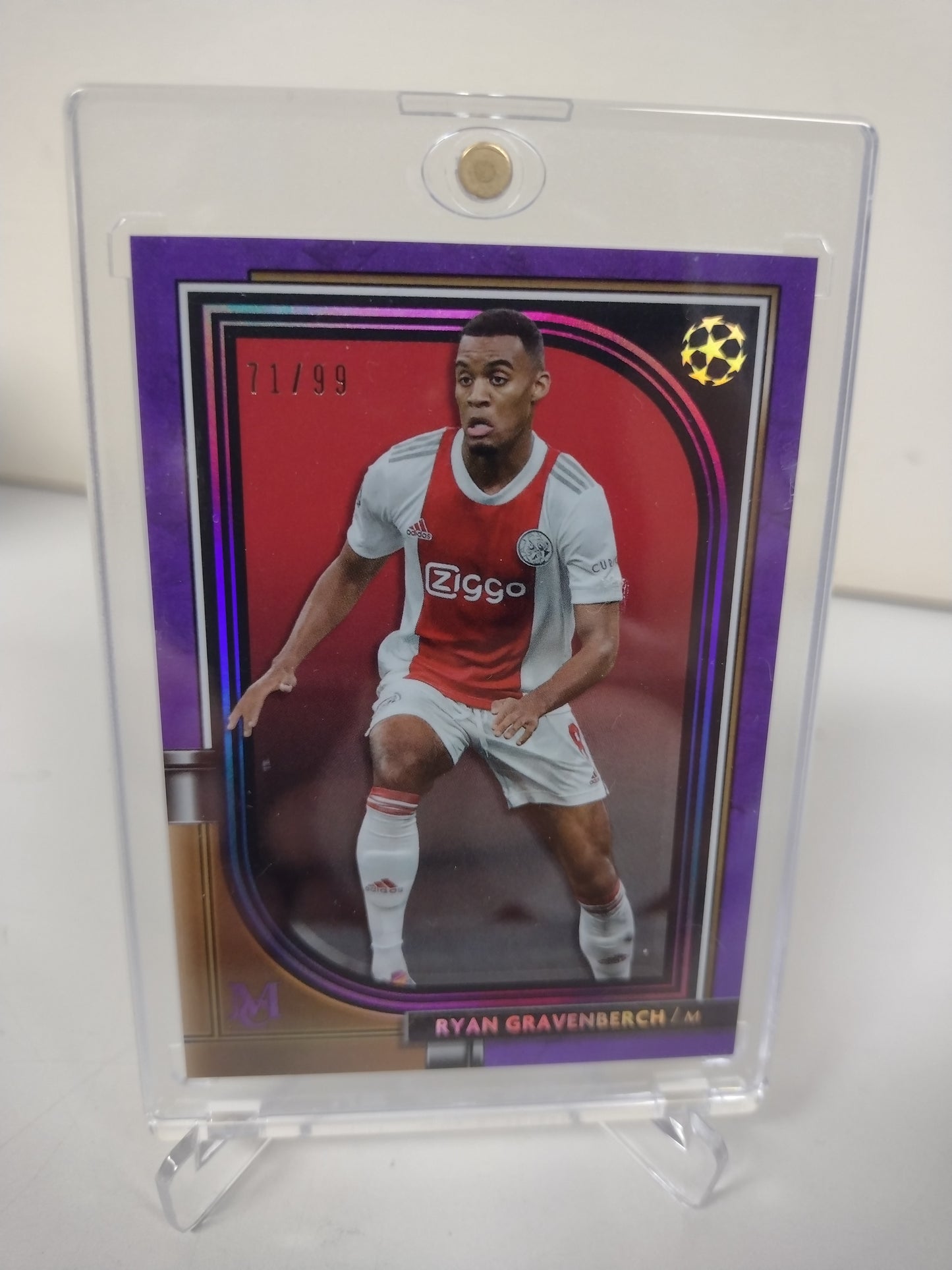 2021-22 TOPPS MUSEUM Purple Ryan Gravenberch Ajax 71/99