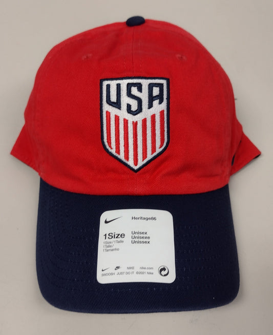 Nike USA Soccer Campus Hat Red Navy Blue