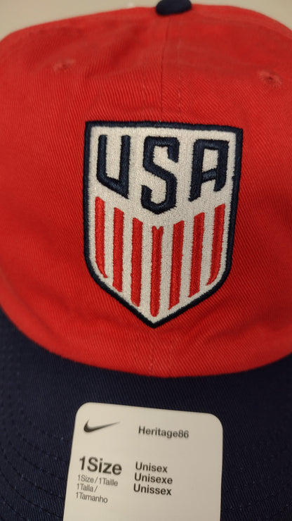 Nike USA Soccer Campus Hat Red Navy Blue