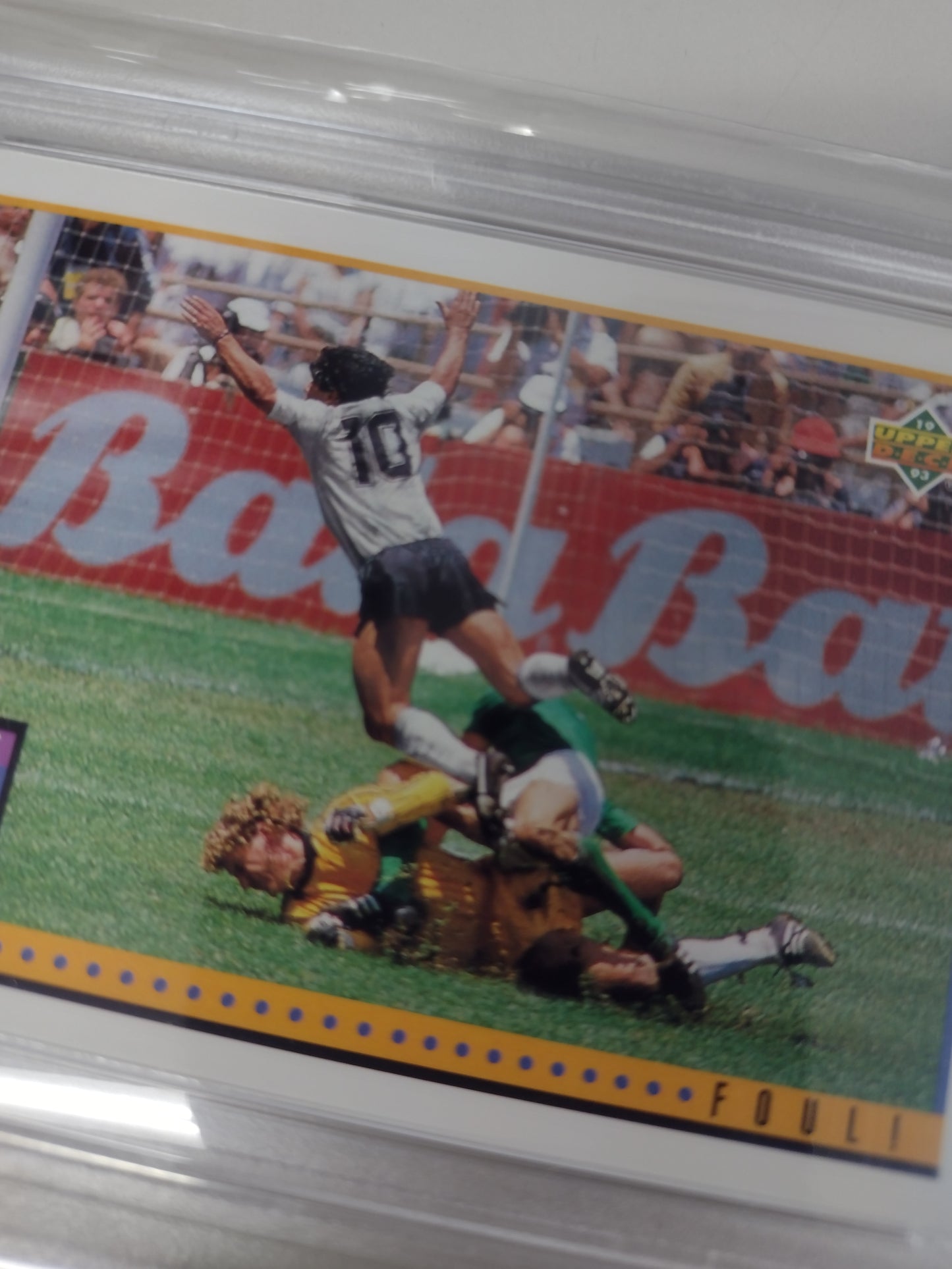1993 Upper Deck World Cup 1994 Diego Maradona Argentina Foul! PSA 5