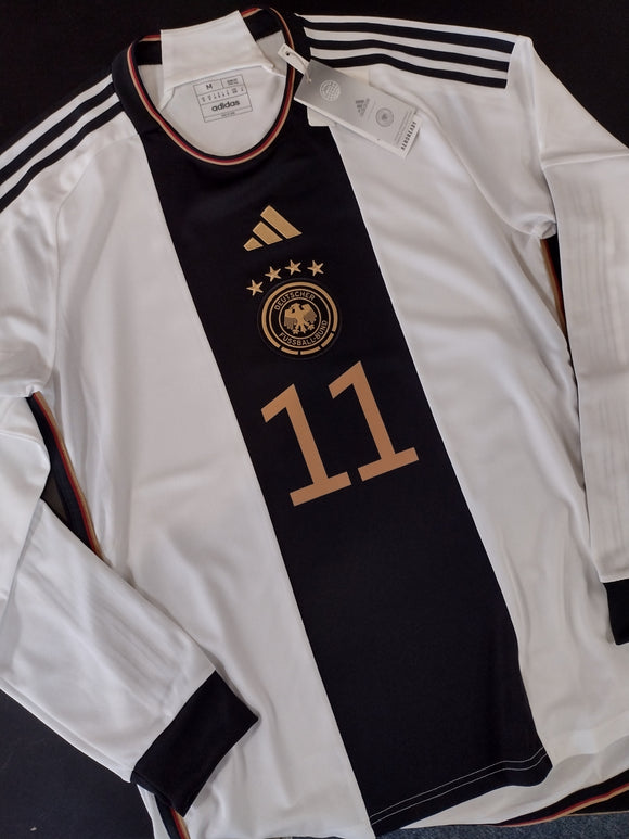 Klose #11 adidas Germany Long Sleeve 22/23 Home World Cup Jersey