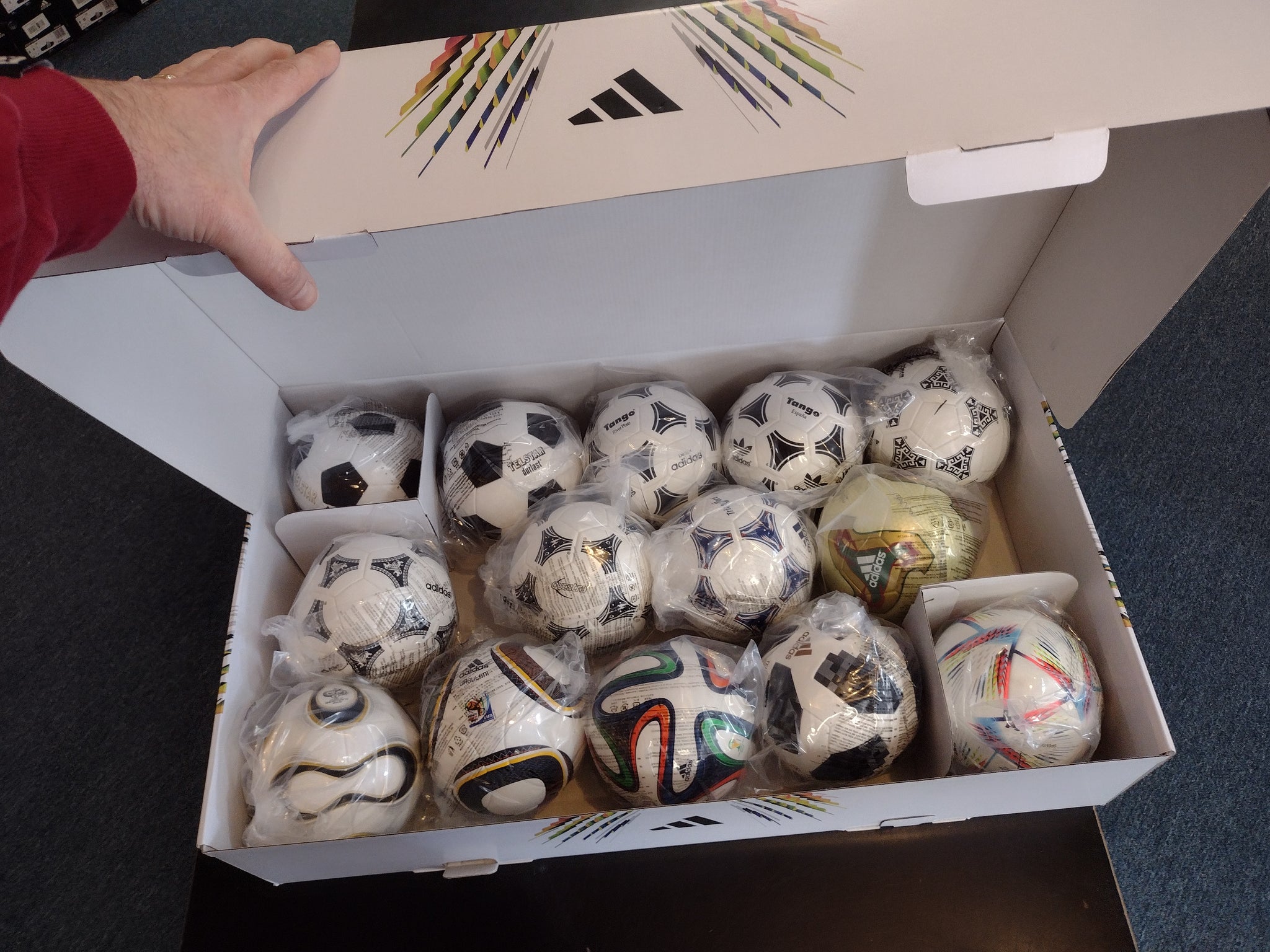 Adidas World Cup Historical Mini Ball Set 1970-2022 - Football Boots/Cleats