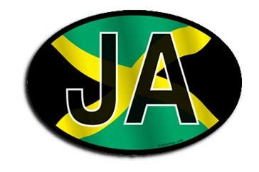 Jamaica Wavy Oval Decal