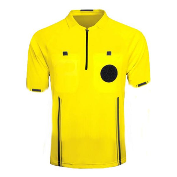 KwikGoal Yellow Soccer Referee Jersey Short Sleeve