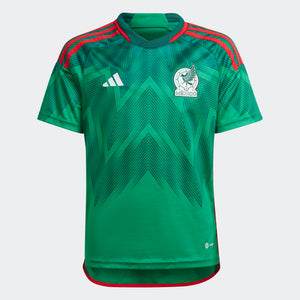 adidas Mexico Home Youth World Cup 2022 Jersey