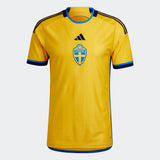 adidas Men's Sweden 2022-23 Home Jersey Yellow