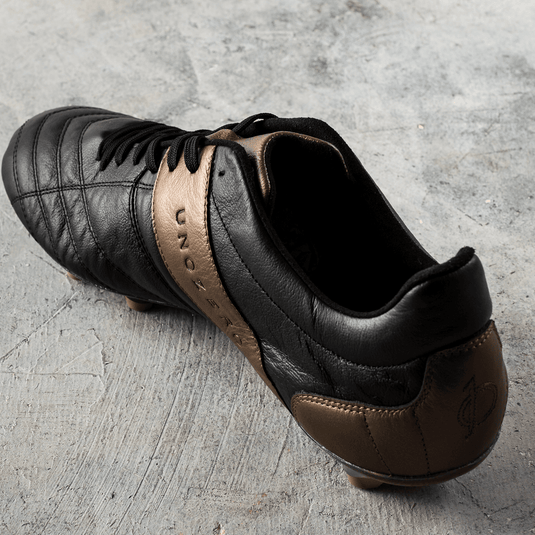 Unozero Modelo 1.0 Firm Ground Soccer Cleats Black Gold
