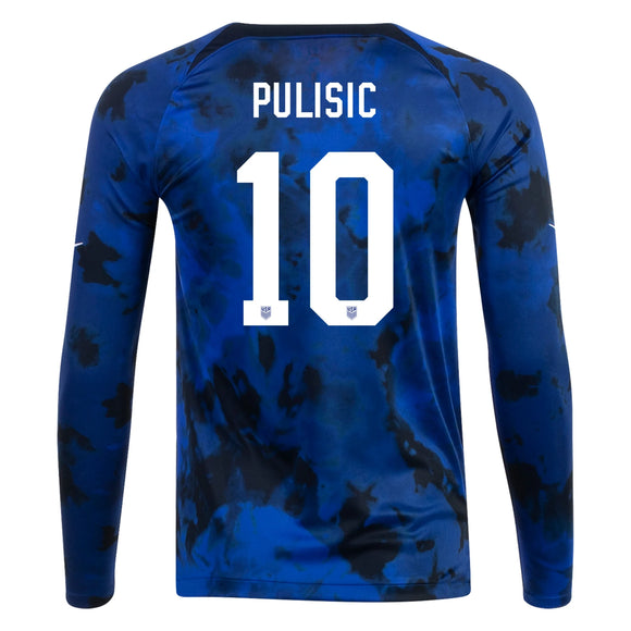 Nike USA World Cup 2022 Away Christian Pulisic Long Sleeve Jersey