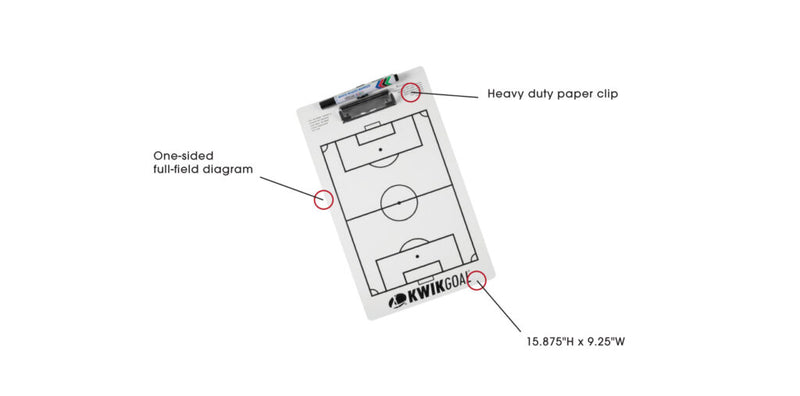 Load image into Gallery viewer, KwikGoal Soccer Coach Clipboard
