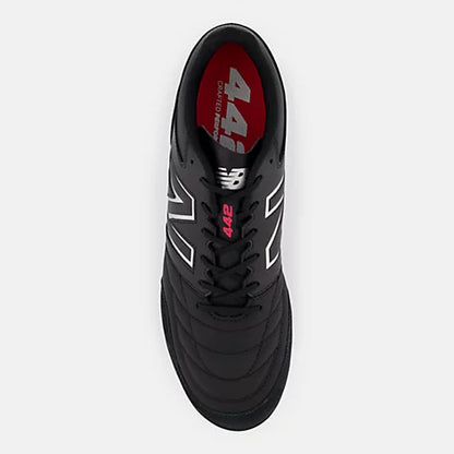 New Balance 442 V2 Team Turf Soccer Shoes Black Leather
