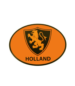Holland Oval Decal – Orange