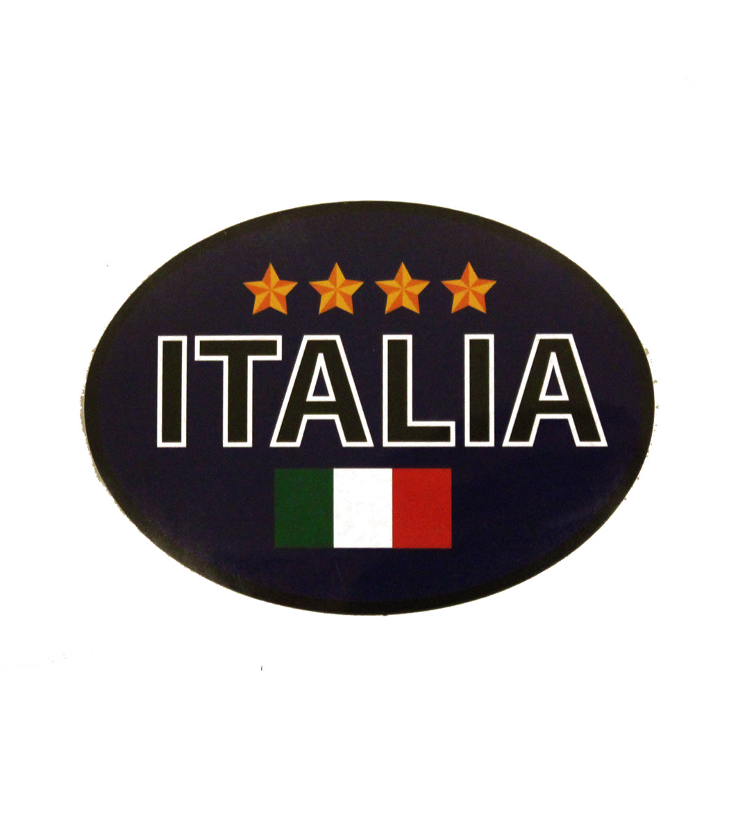 Italia Oval Decal – Blue 4-Stars