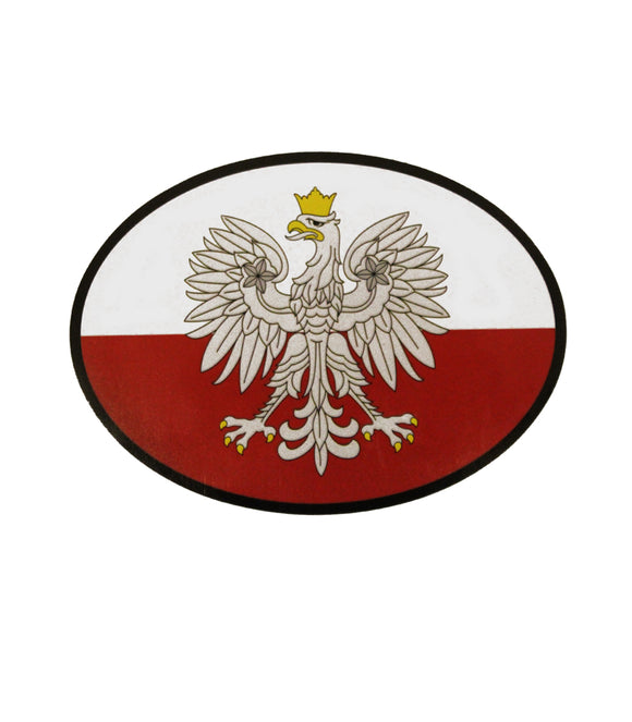Poland Oval Decal – Eagle