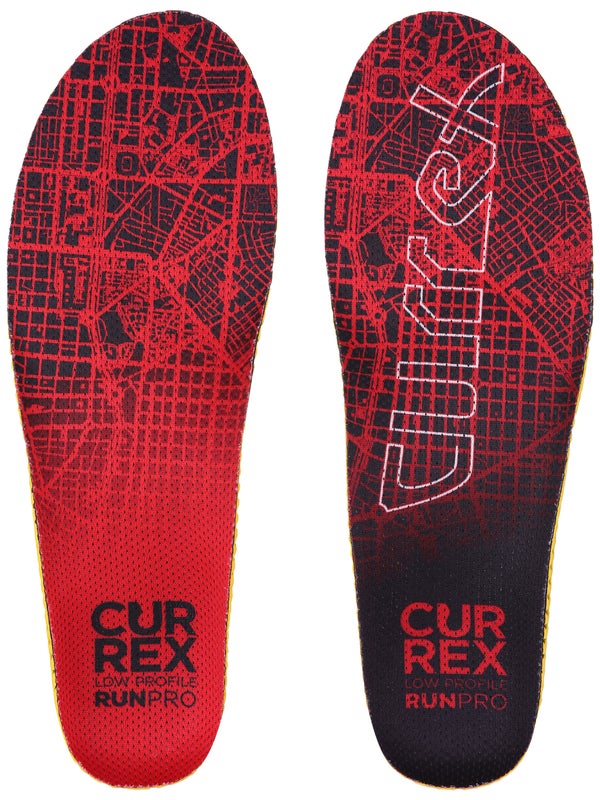 currex RUNPRO Performance Insoles LOW PROFILE RED