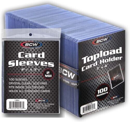 BCW Topload Card Holder - Standard (100 CT. Pack)