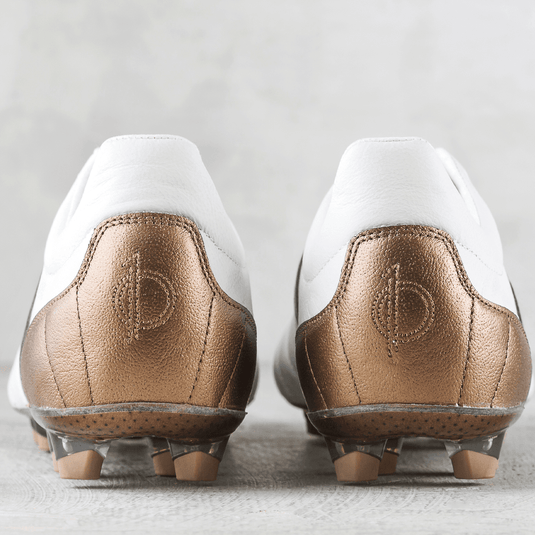 Unozero Modelo 1.0 Firm Ground Soccer Cleats White Gold