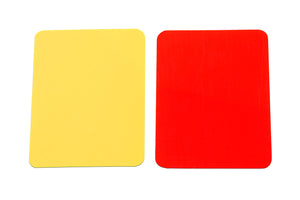 KwikGoal Soccer Referee Red and Yellow Card Set