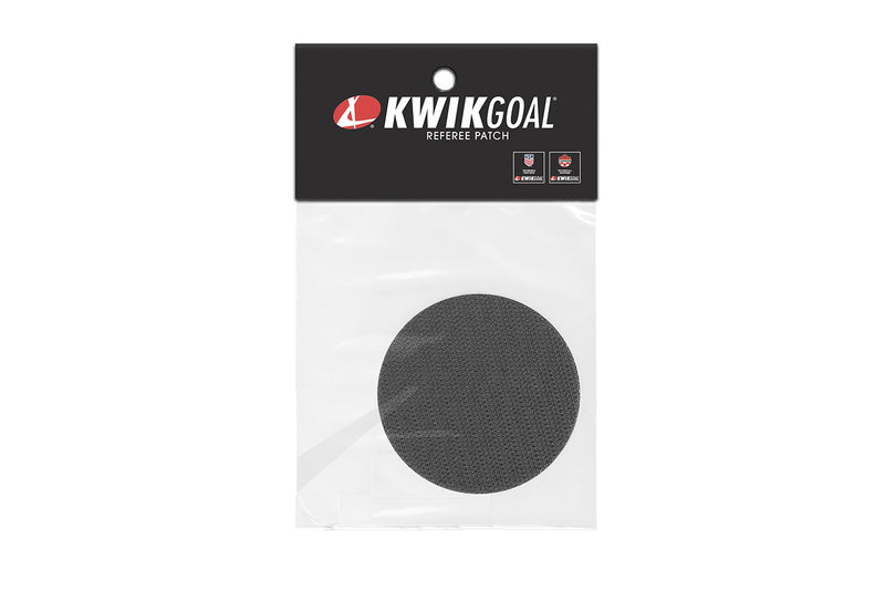 Load image into Gallery viewer, KwikGoal Referee Velcro Sticker Round Patch
