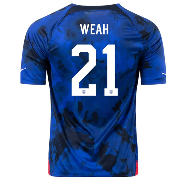 Nike USA World Cup 2022 Away Weah #21 Jersey